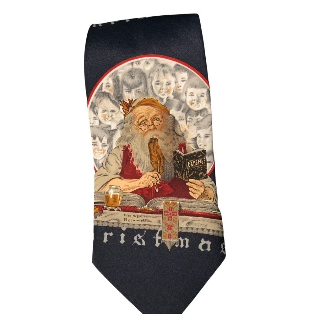 NORMAN ROCKWELL Saturday Evening Post‎ Santa Tie